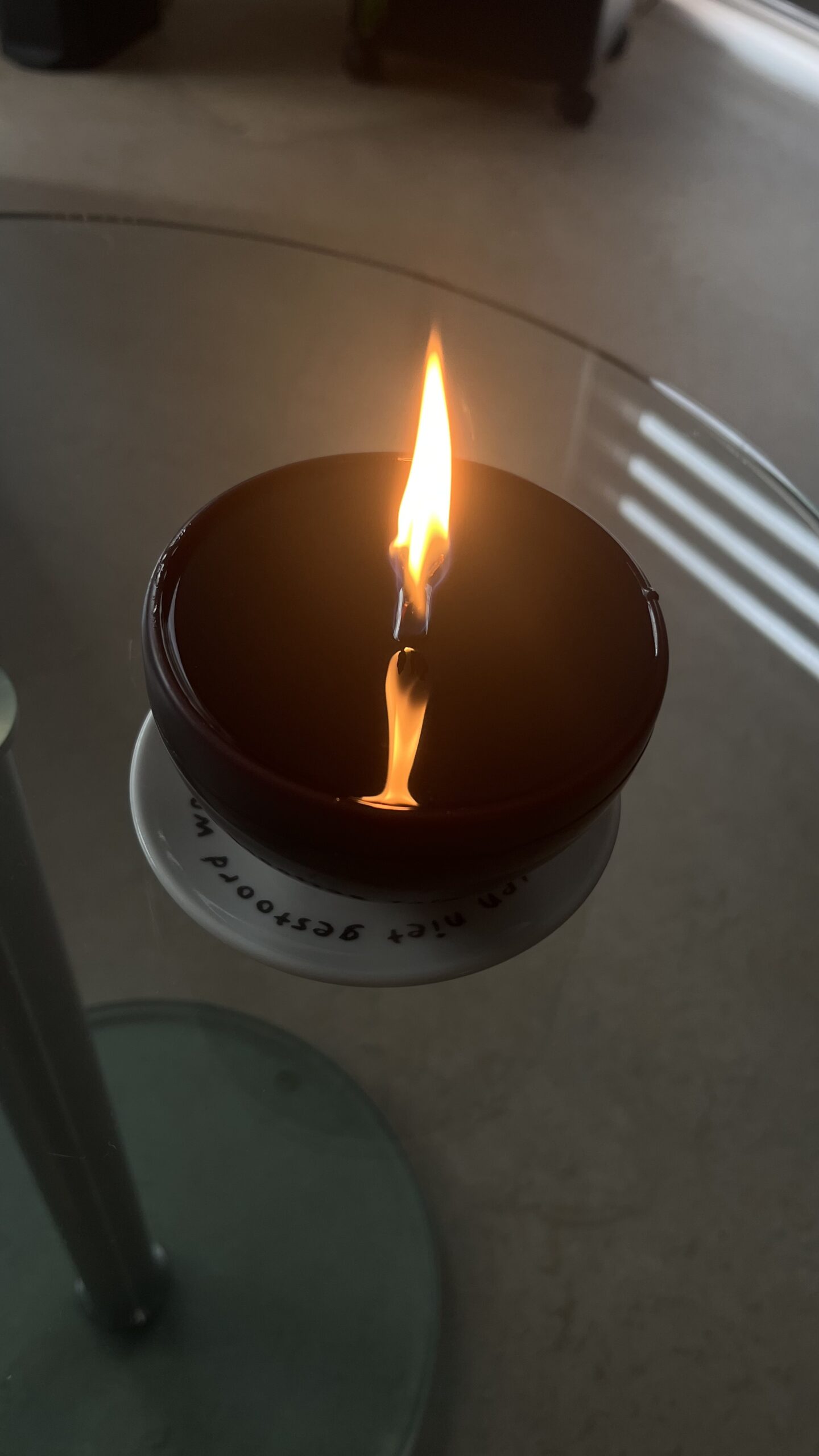Kaars/ candle - squashbal - Afbeelding 3